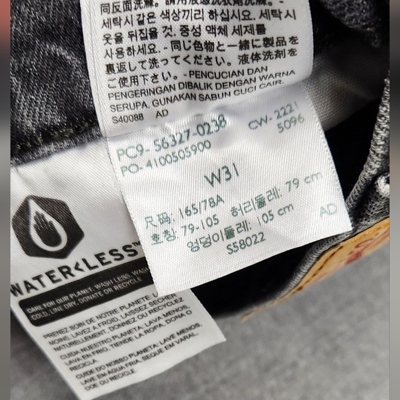 Levi's 501 Black Cut Off Denim Jean Shorts. 31. 100% Cotton. - Picture 9 of 9